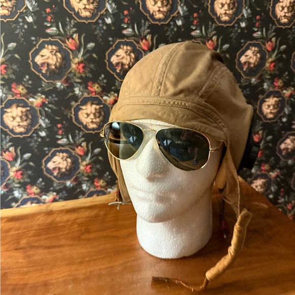 Randolph Engineering Gold Aviator Sunglasses - Picture 1 of 13